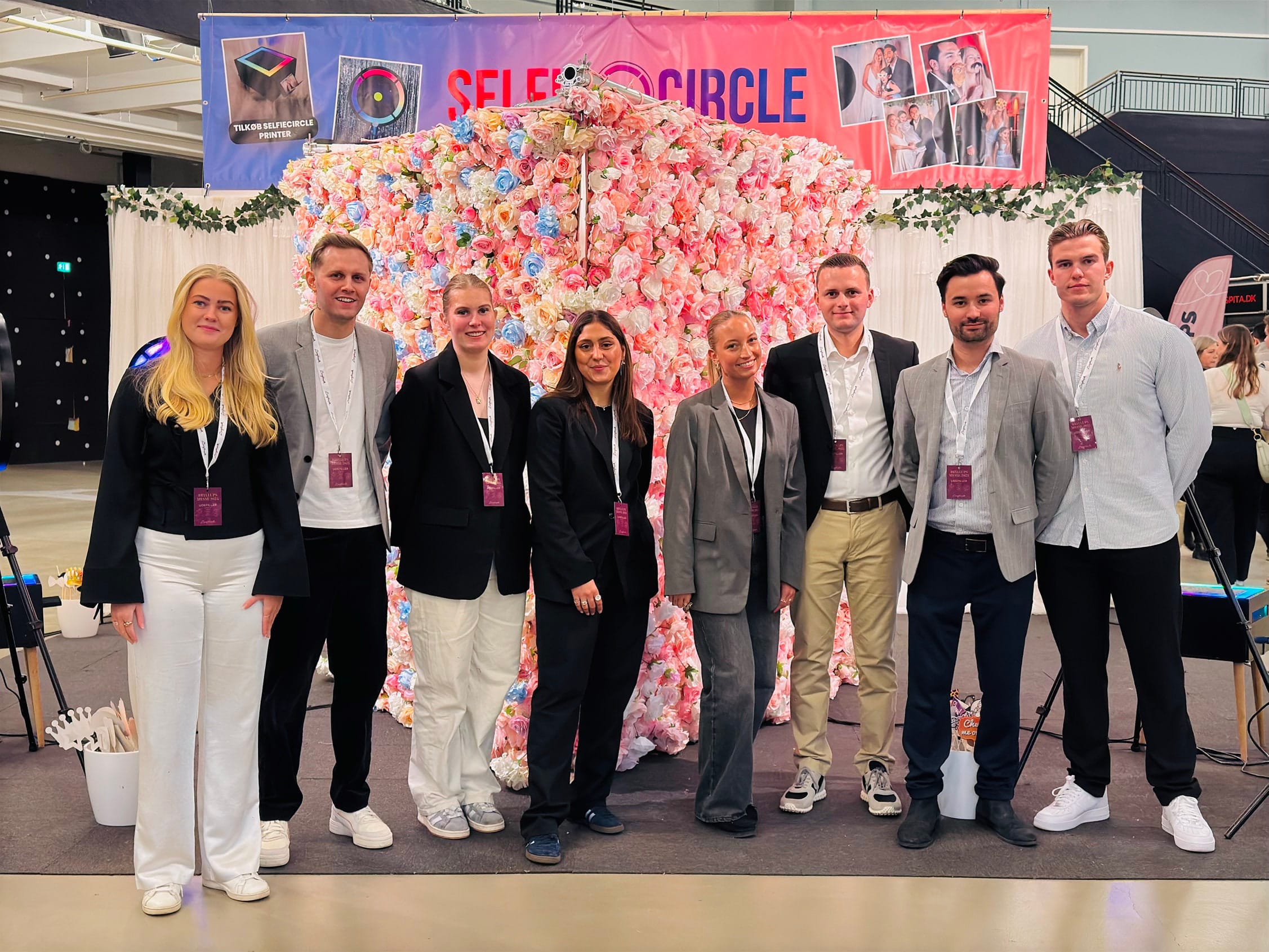 The SelfieCircle team on their stand at a wedding fair